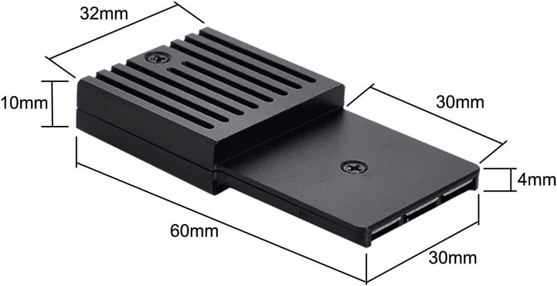 Cablecc M.2 NVMe 2230 M-Key SSD to CF-Express Type-B Adapter for Xbox Series X&S CH SN530 SSD PCIe4.0 Expansion Memory Card (Black CFExpress to NVME only Work for CH SN530 SSD) - Image 2